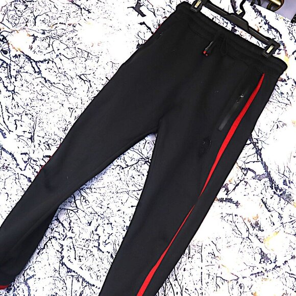 ACTIVE PANTS XL True Legend Black Red Sweatpants Running Outdoors Athletic Gym - Picture 1 of 9